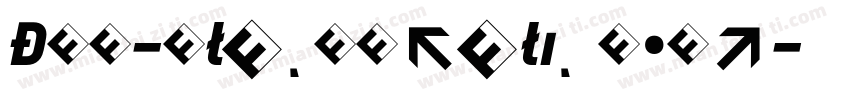 DIN-BlackItalic Regu字体转换
